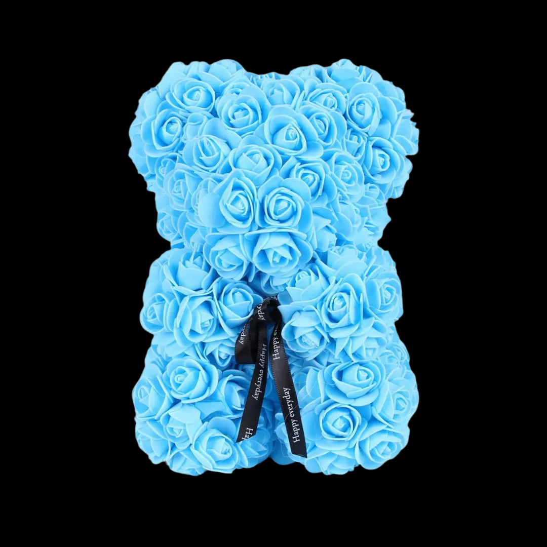 Teddy Rose - Peluche Ours en Fleur avec Boîte Cadeau